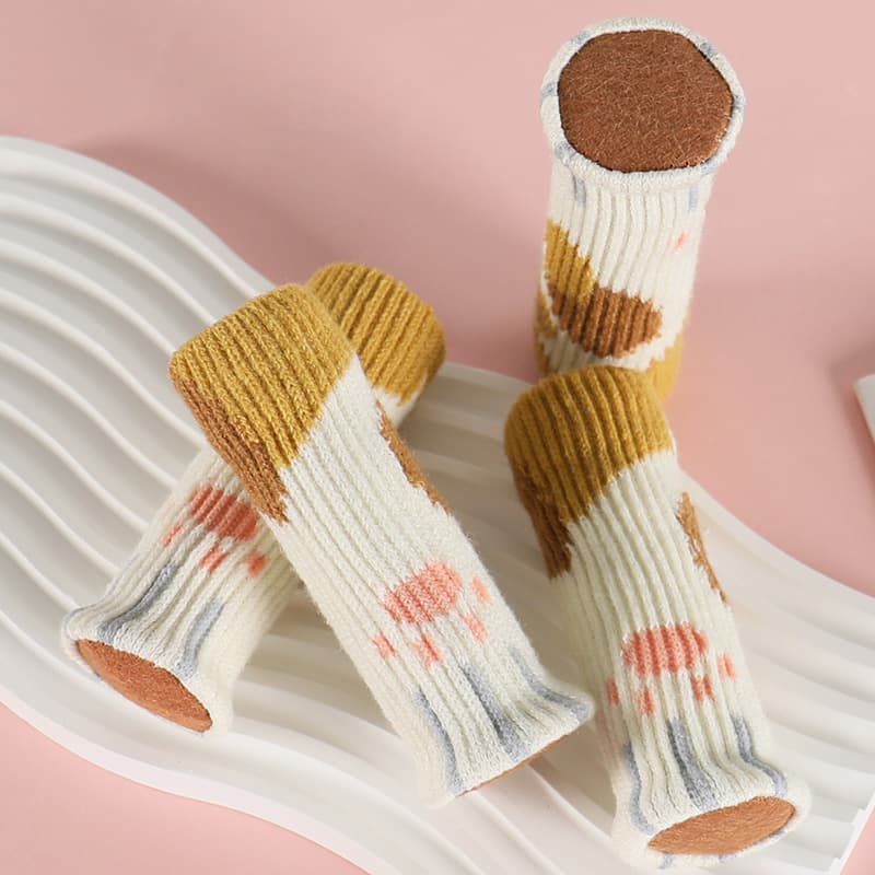 Factory spot silent felt round bottom table and chair foot covers chair foot covers table and chair foot pads chair leg protective covers wholesale