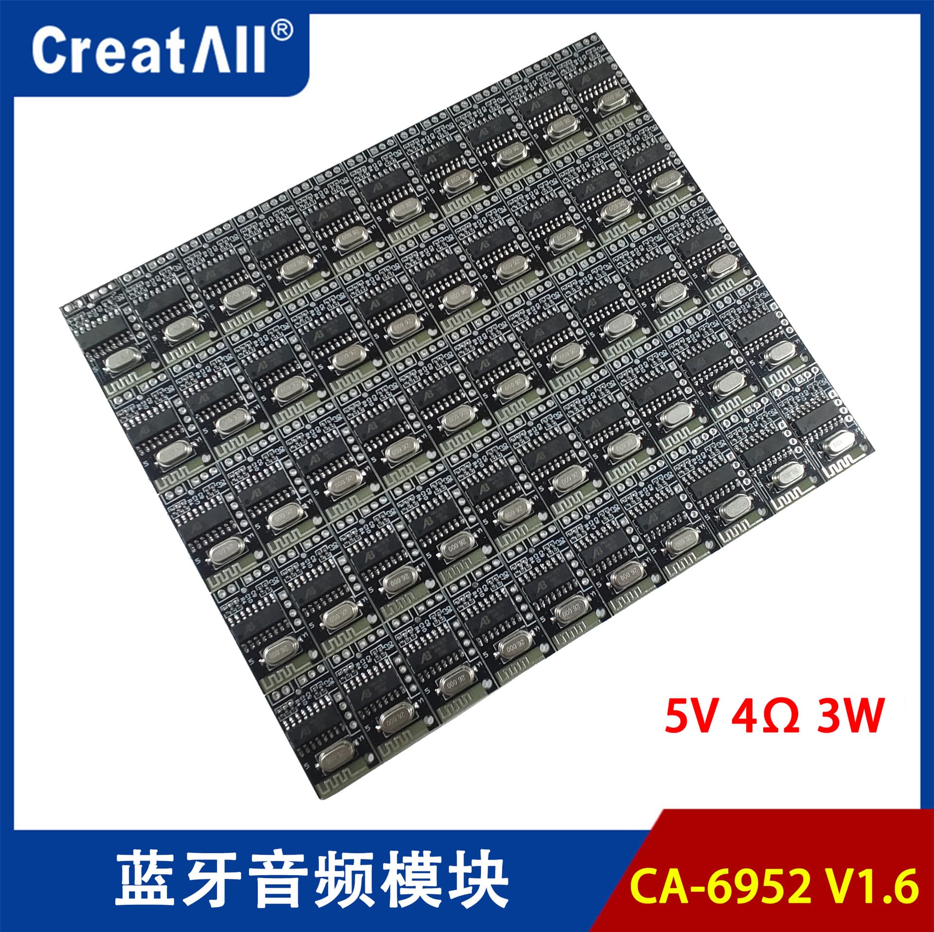 CA-6952 V1.6 5V Bluetooth Audio Module 5.0 Class D Bluetooth Amplifier Board Receiver