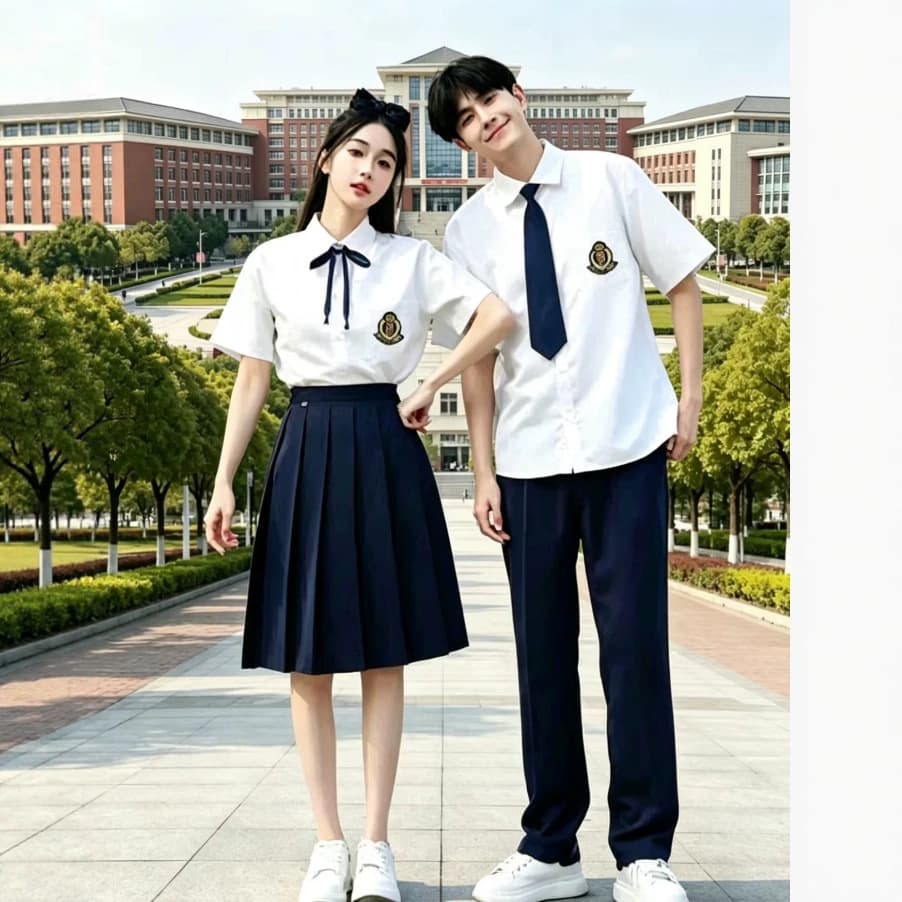 Graduation junior high school student chorus poetry recitation class uniform school uniform suit college graduation class sports meeting performance uniform