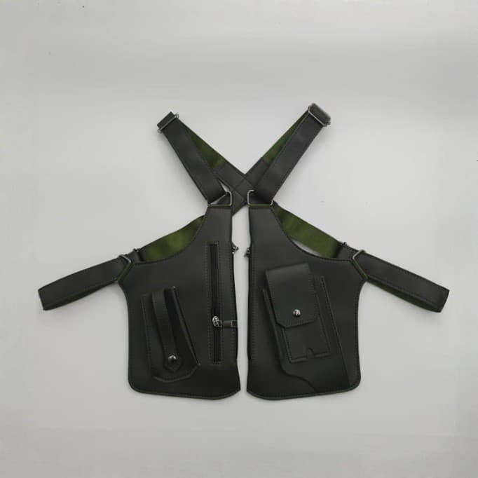 Vest bag retro backpack with armpit shoulder bag multifunctional shoulder bag men's bag outdoor mobile phone bag vest bag