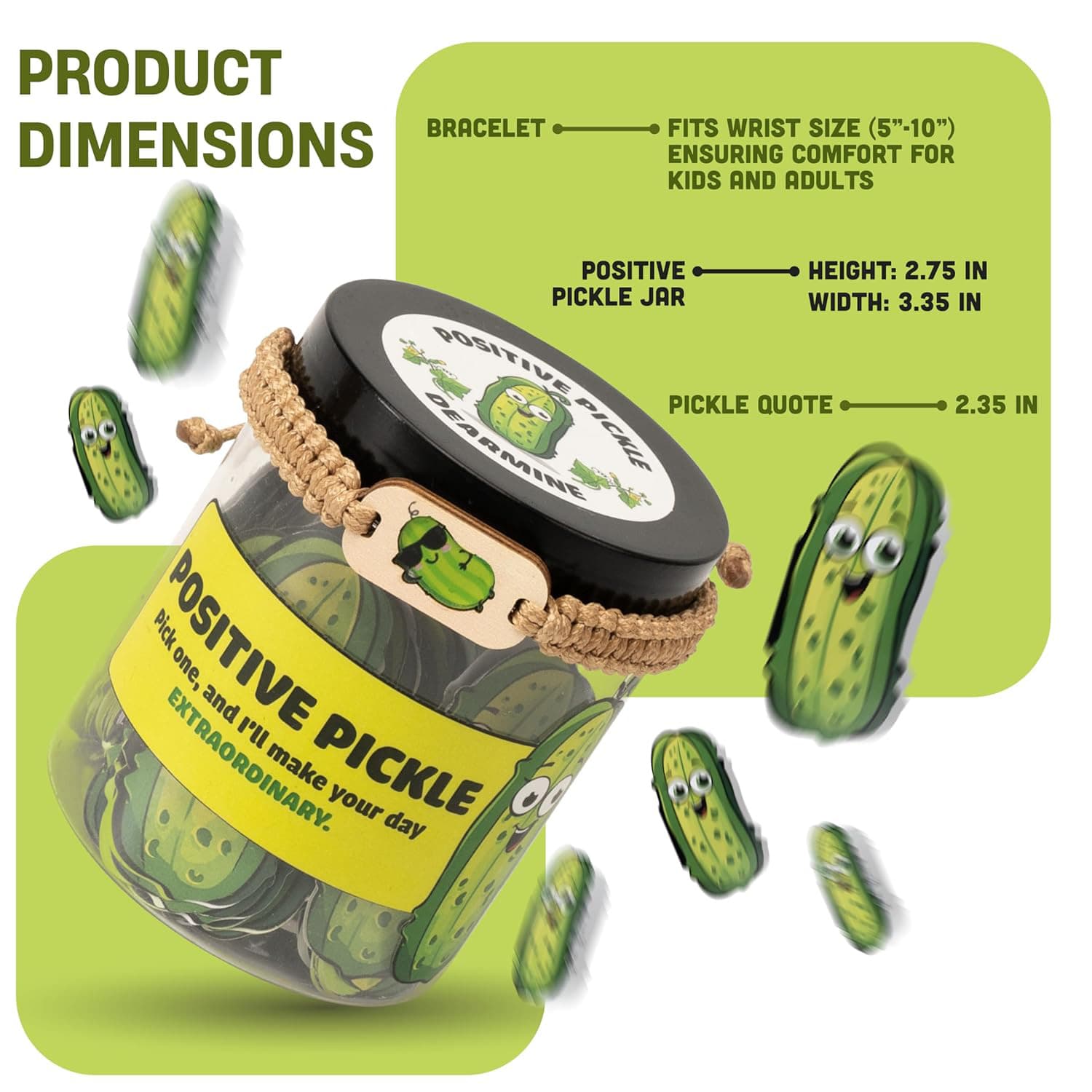 Positive Pickle Emotional Support Affirmation Cards