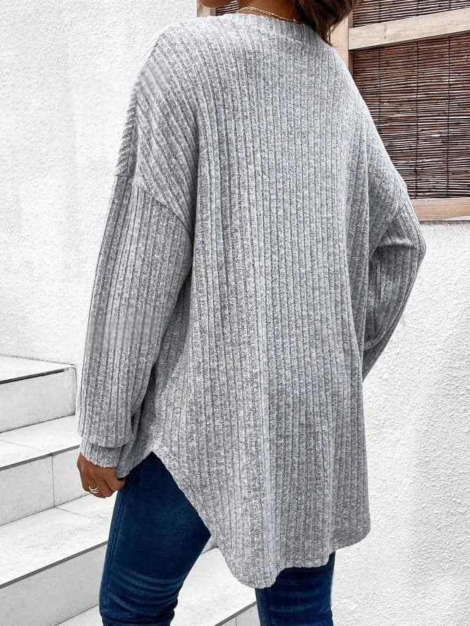 Cross-border e-commerce, European and American foreign trade, Amazon long-sleeved maternity T-shirt, front button cardigan, drop shoulder maternity T-shirt