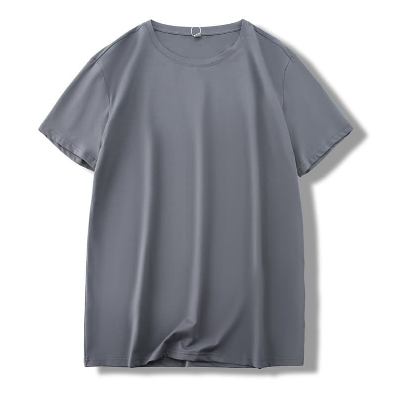 Ice Silk Short-Sleeve T-Shirt, Summer Cool and Silky, Mulberry Silk Feel, Korean Style Loose Thin Half-Sleeve Men's Tee