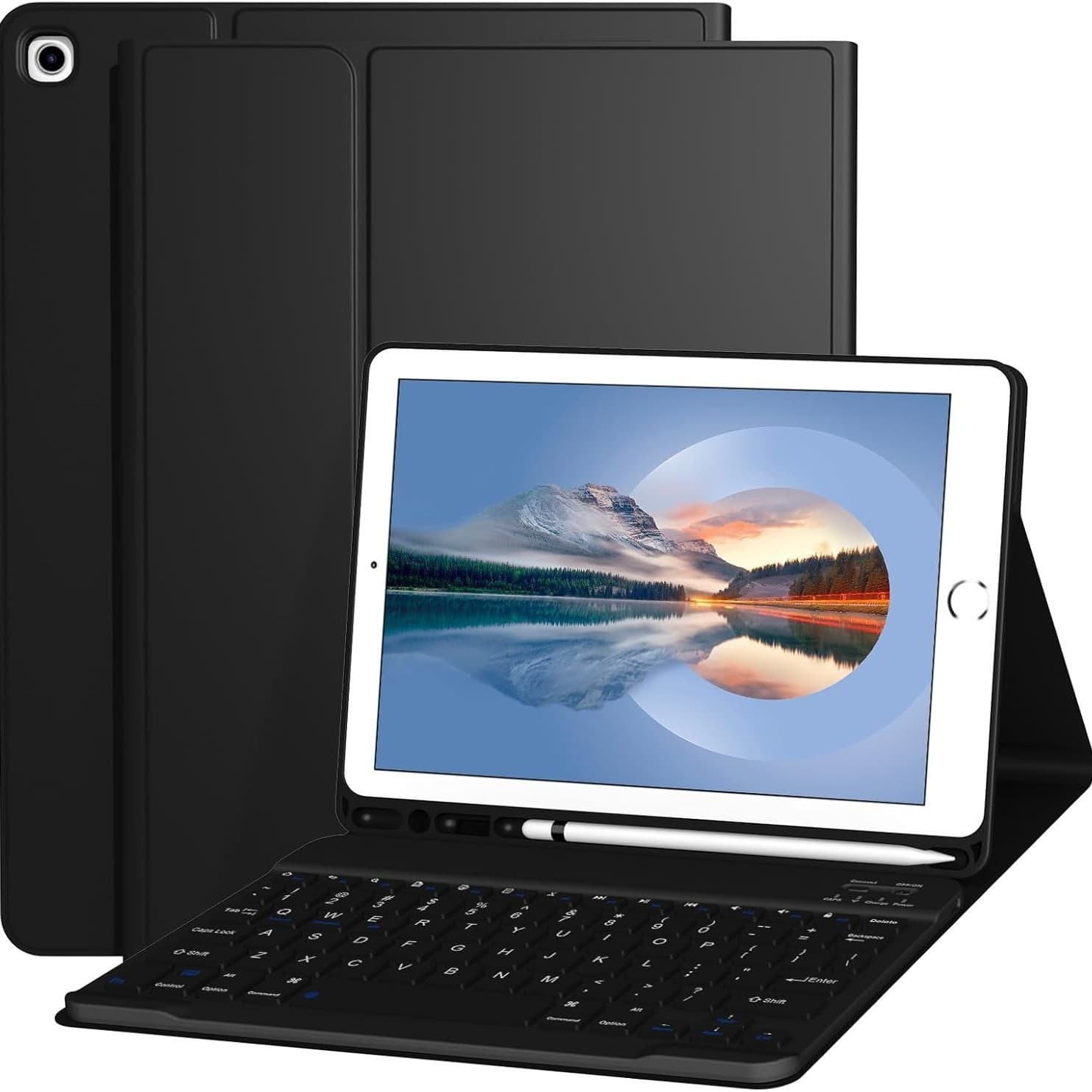 iPad 789 generation tablet protective case 10.2-inch leather case air3 split Bluetooth keyboard Pro magnetic pen slot suitable