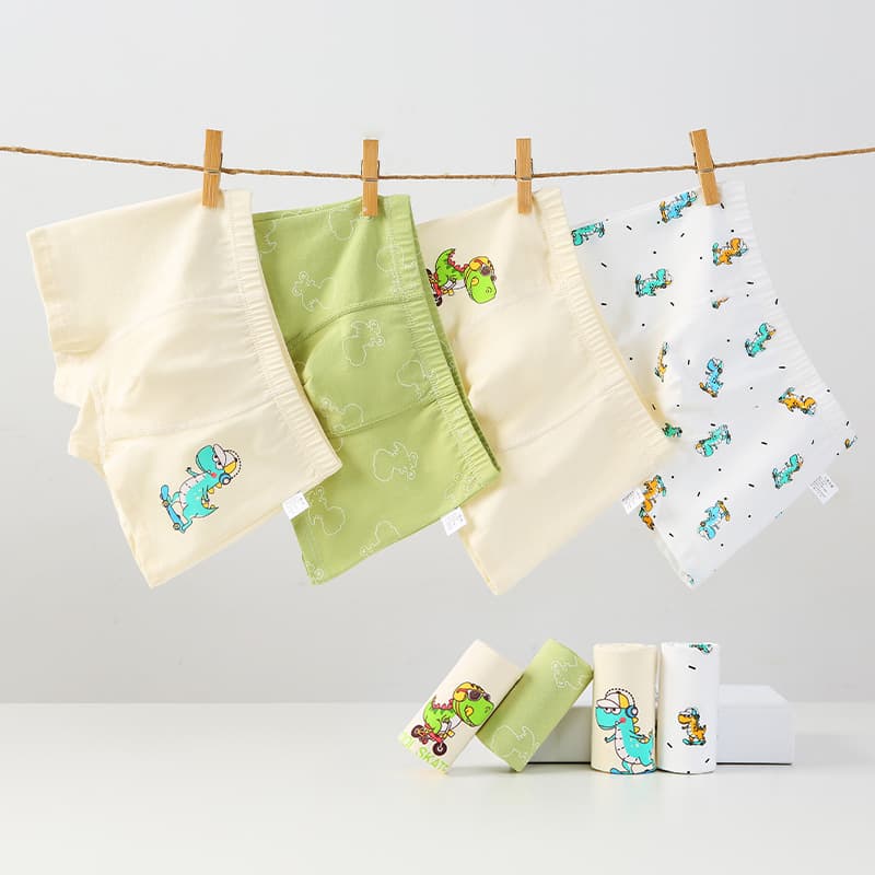Children's Underwear Boys' Non-Wedgie A-Class Cotton Boxer Briefs Kids Baby Toddler to Older Children Boys' Underwear for Ages 10-15