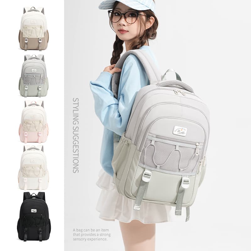 New Street Brand Large Capacity Laptop Travel Backpack Casual Simple Backpack for Junior High School, College Students, Men and Women
