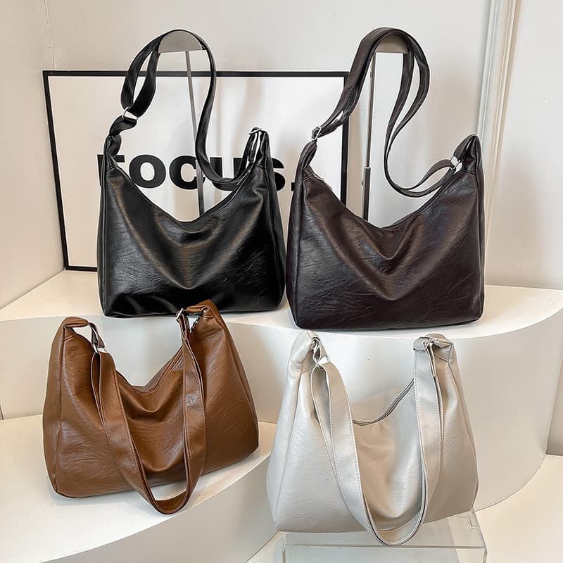 Chain Large Capacity 2025 New Korean Style Ins Fashion Casual Tote Bag Textured Shoulder Tote Bag Handbag
