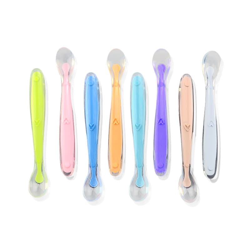 Baby Silicone Spoon Storage Box Newborn Silicone Soft Spoon Baby Soft Spoon Silicone Children's Silicone Spoon Wholesale