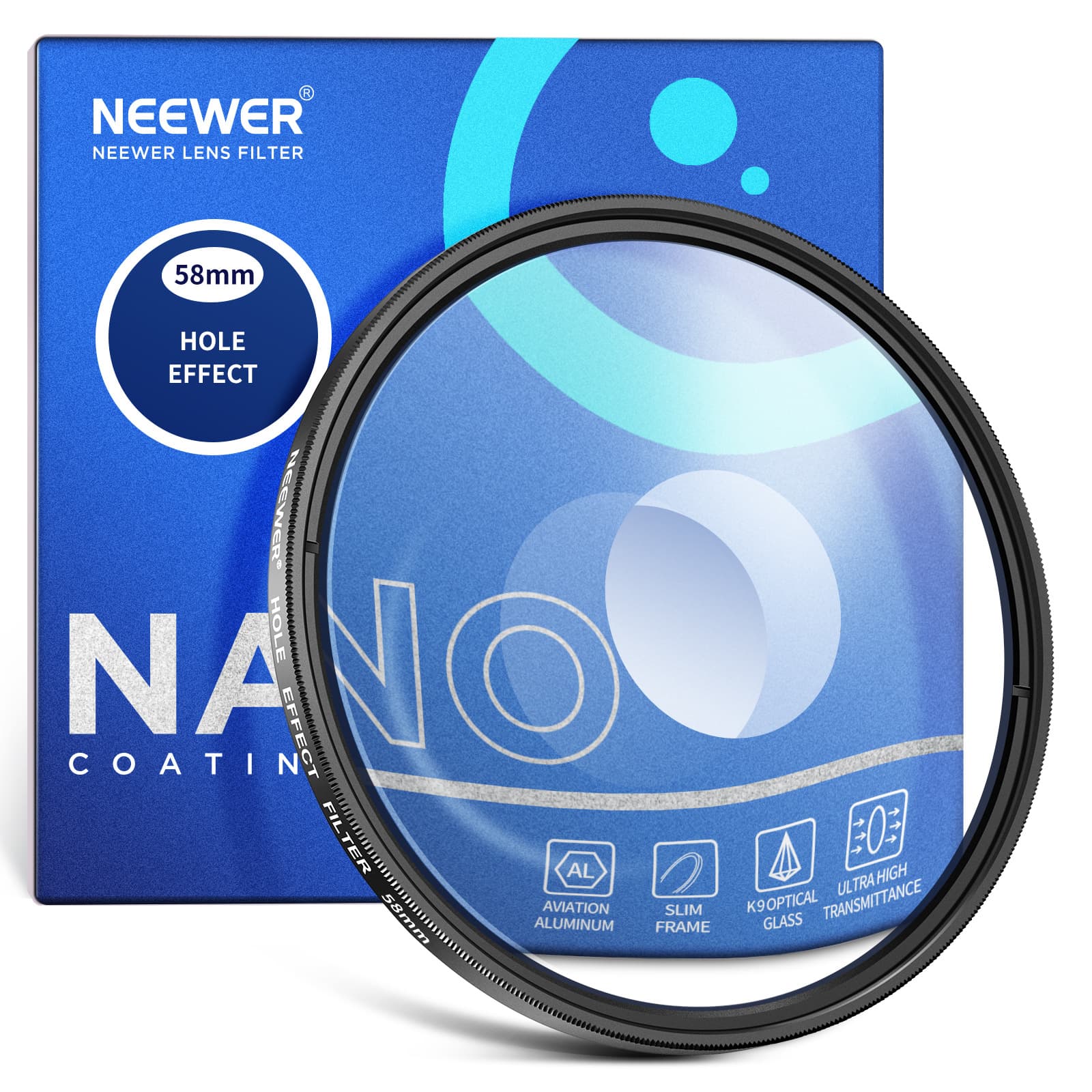 NEEWER/Newer Vortex Halo Special Effects Filter Photography Camera Shooting Special Effects Filter Lens Vortex Filter