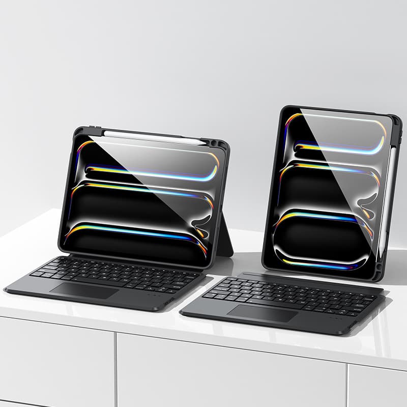 Juqi iPad Keyboard Case Detachable Pro11/Air4/5 Bluetooth Wireless Keyboard Magnetic Split