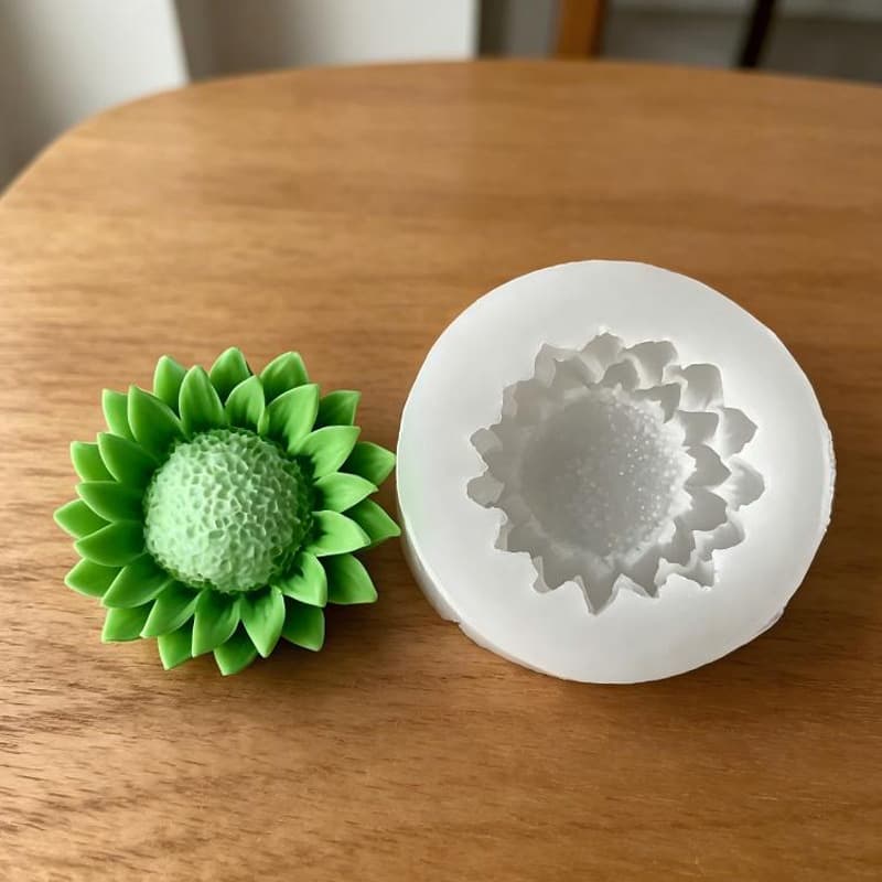 Large Sunflower Daisy Silicone Mold DIY Handmade Scented Candle Soap Plaster Craft Decoration Mold