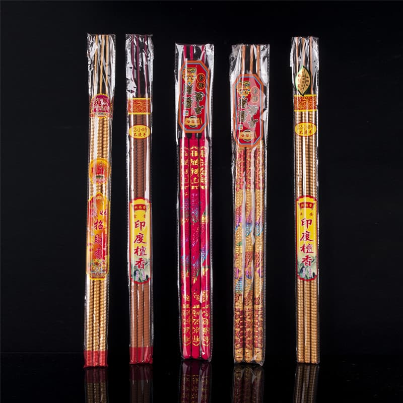12-Hour 24-Hour Thread Incense Clock, Old Mountain Bamboo Stick Incense Tube, Natural Color Fortune Incense, Temple Gold Incense
