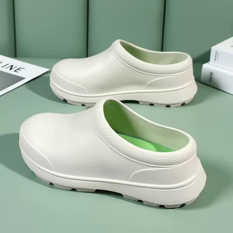 EVA Chef Shoes Breathable Anti-Slip Waterproof Oil-Proof Kitchen Shoes Men's Spring Autumn Work Shoes Nurse Shoes Rain Shoes Women's Water Shoes