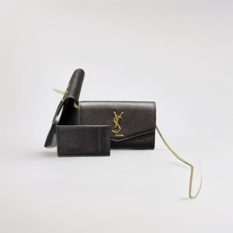 New Genuine Leather Envelope Bag Women's Shoulder Bag Chain Bag