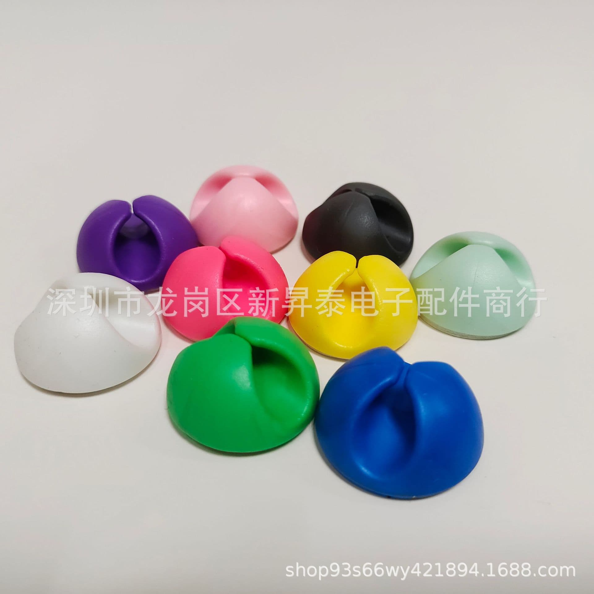 Round Minimalist Cable Clip, Cross-Border Hot-Selling Desktop Cord Organizer Data Cable Hub