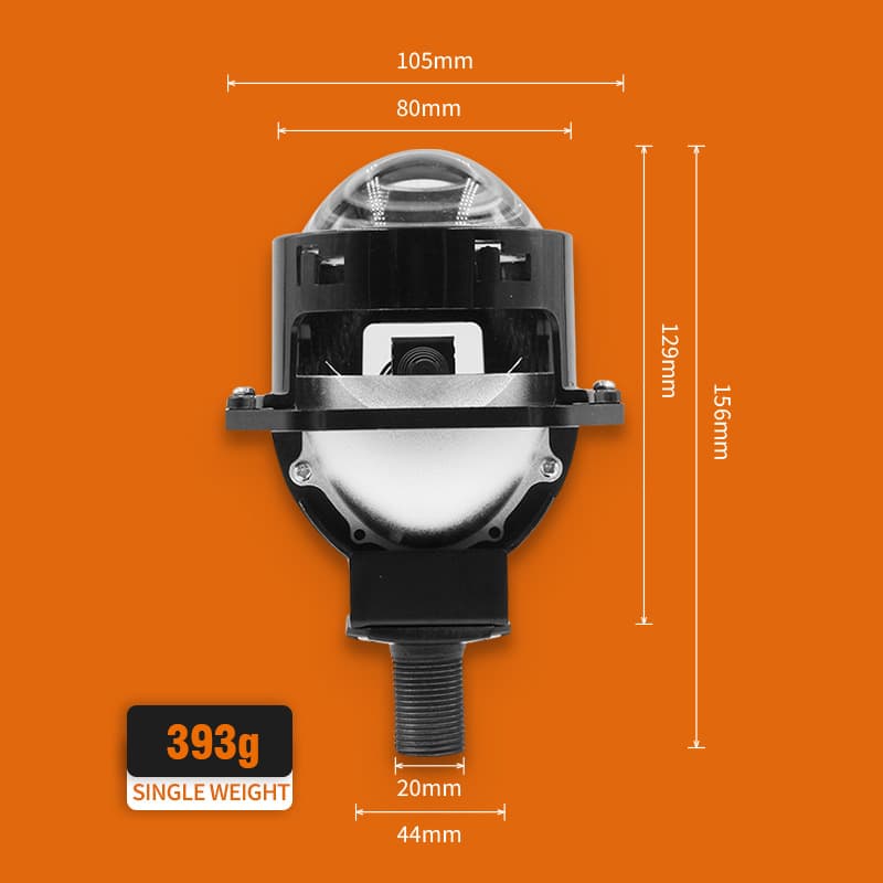 New B8 Laser Lens 65W High-Power Short Bi-Lens Dual-Cup Car LED Headlight Ultra-Bright Focused Universal