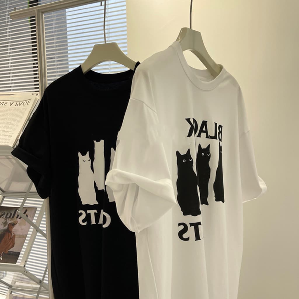 Short Sleeve T-Shirt Women Summer New Casual Plus Size Half Sleeve Oversize Loose Couple Top Ins Style
