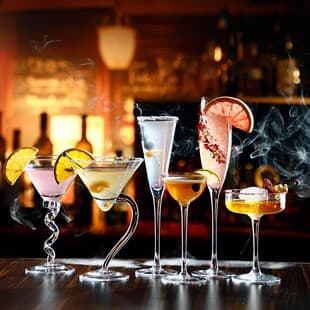 Cups, margarita glasses, champagne margarita cocktail glasses, glass cups, bar highball glasses, personality set
