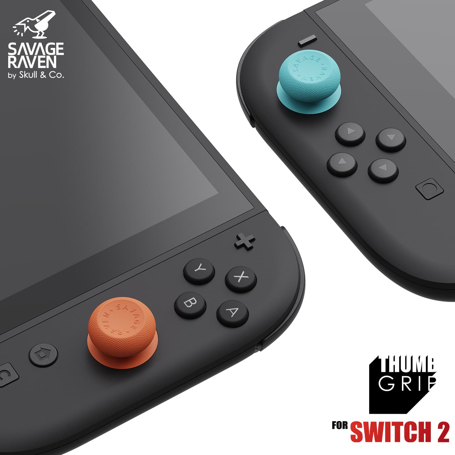 Skull & Co. Switch 2 Thumb Grip Caps Anti-Slip Wear-Resistant NS2 Joy-Con Stick Protector