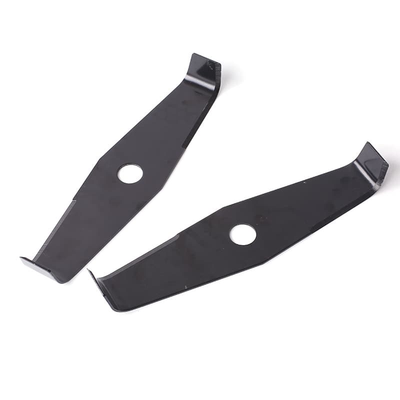 Lawn Mower Blade Manganese Steel Two-Tooth Swinging Blade Weeding Tool Forestry Tooth Blade Rice Harvester Lawn