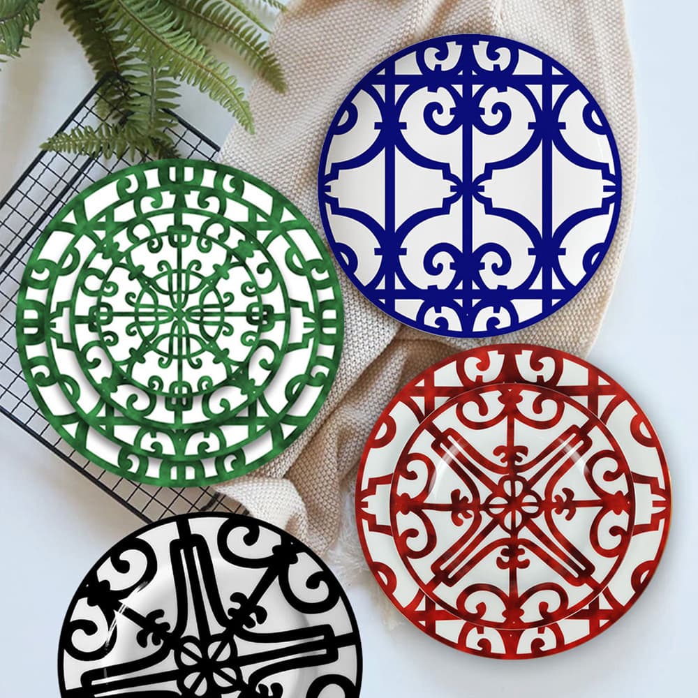 Nordic Iron and Ceramic Tableware Set Western Wedding Dessert Plates Daily Fruit Plates Bone China Coffee Cup and Saucer Wholesale