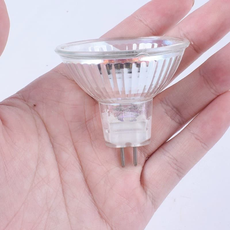 Halogen Lamp MR11 MR16 Pin-Type Old Style Warm Yellow 12V 220V Light Source Downlight Spotlight Reflector with Cover