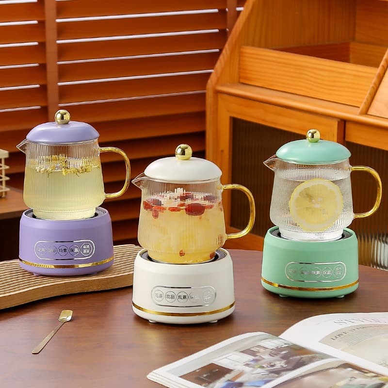 Health Cup, Multifunctional New Mini Electric Stewing Cup, Health Pot, Glass Electric Heating Cup, Office Flower Tea Brewing Gift Set