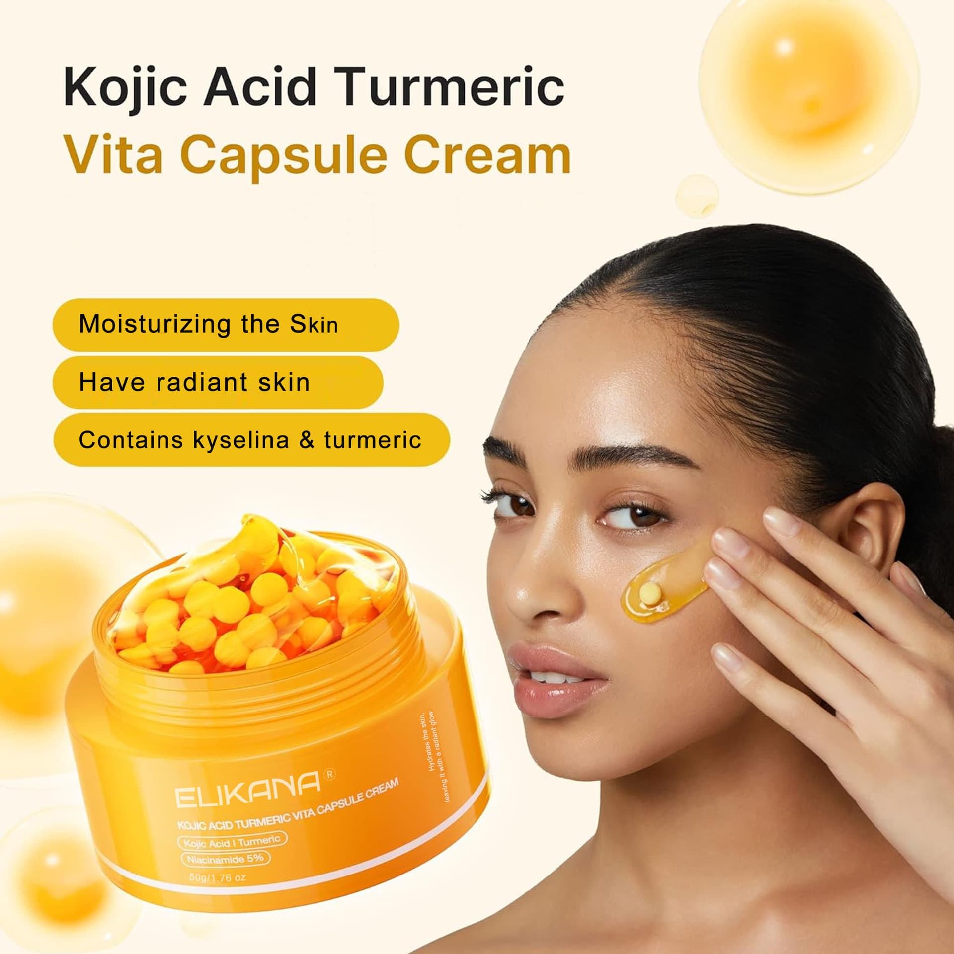 Turmeric Face Cream for Moisturizing and Nourishing Skin