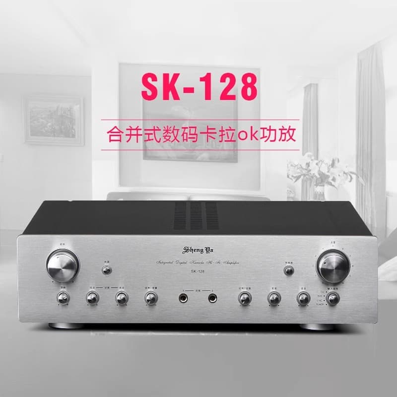 Shengya SK-128 Integrated Digital Karaoke Amplifier Home Professional Amplifier Conference Audio