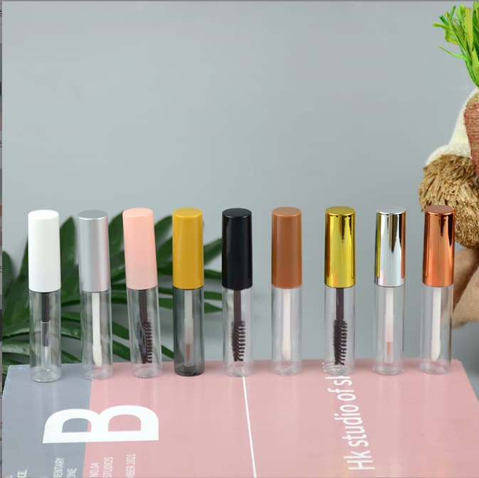 Round Clear Mascara Tube 10ml Cosmetic Packaging Processing Sub-tube Empty Tube Professional Makeup Packaging Wholesale