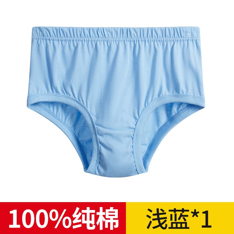 Pure Cotton Men's Underwear for Seniors, Breathable Full Cotton Mid-High Waist Boxer Briefs, Plus Size, Summer