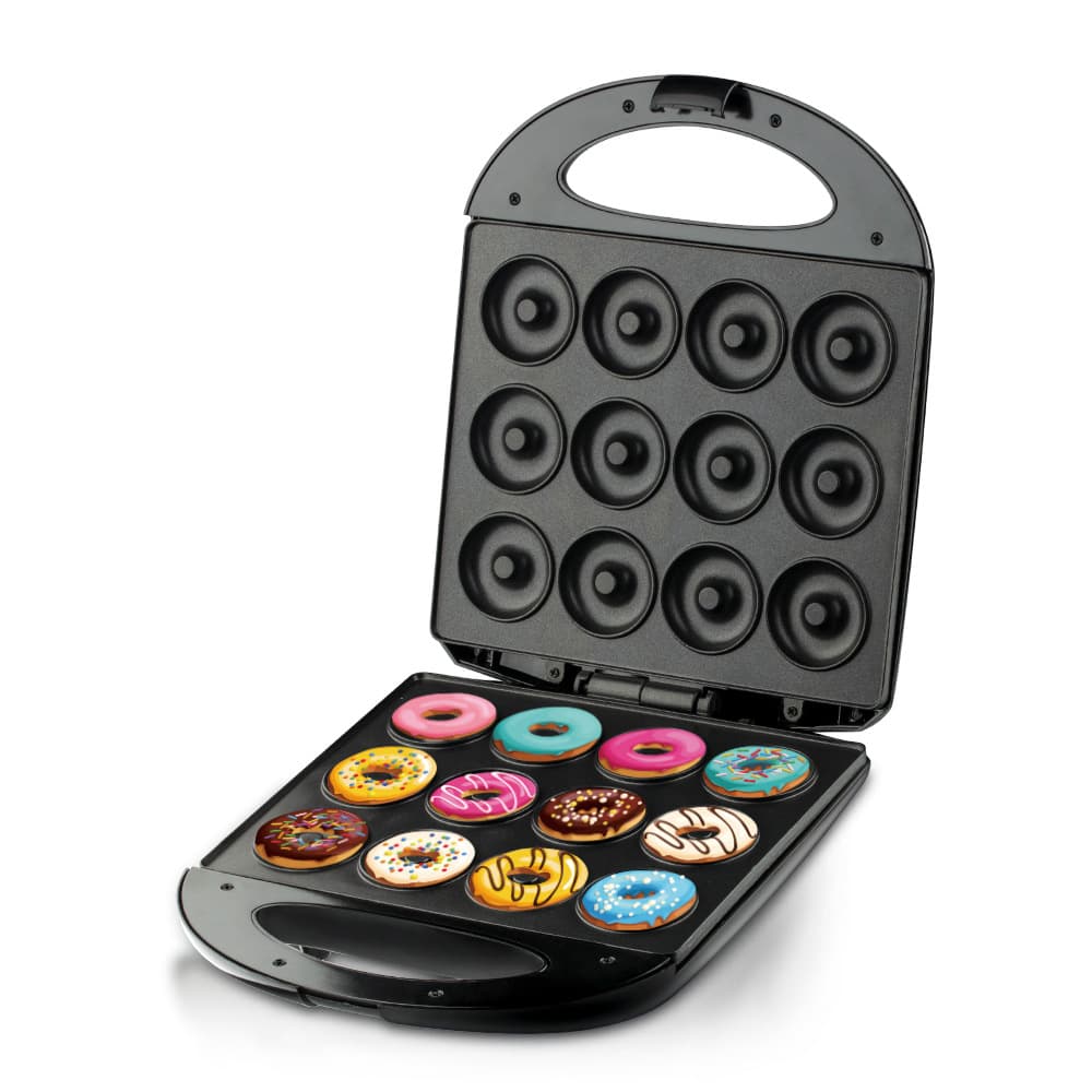 ACKILISS Cross-Border Household 12-Hole Double-Sided Round Cake Machine Heating Baking Machine Electric Cake Pan Donut Breakfast Machine