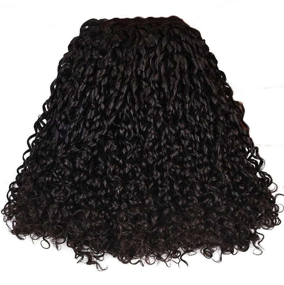 8A Real Human Hair Pixie Curly Human Hair Bundles Natural Color