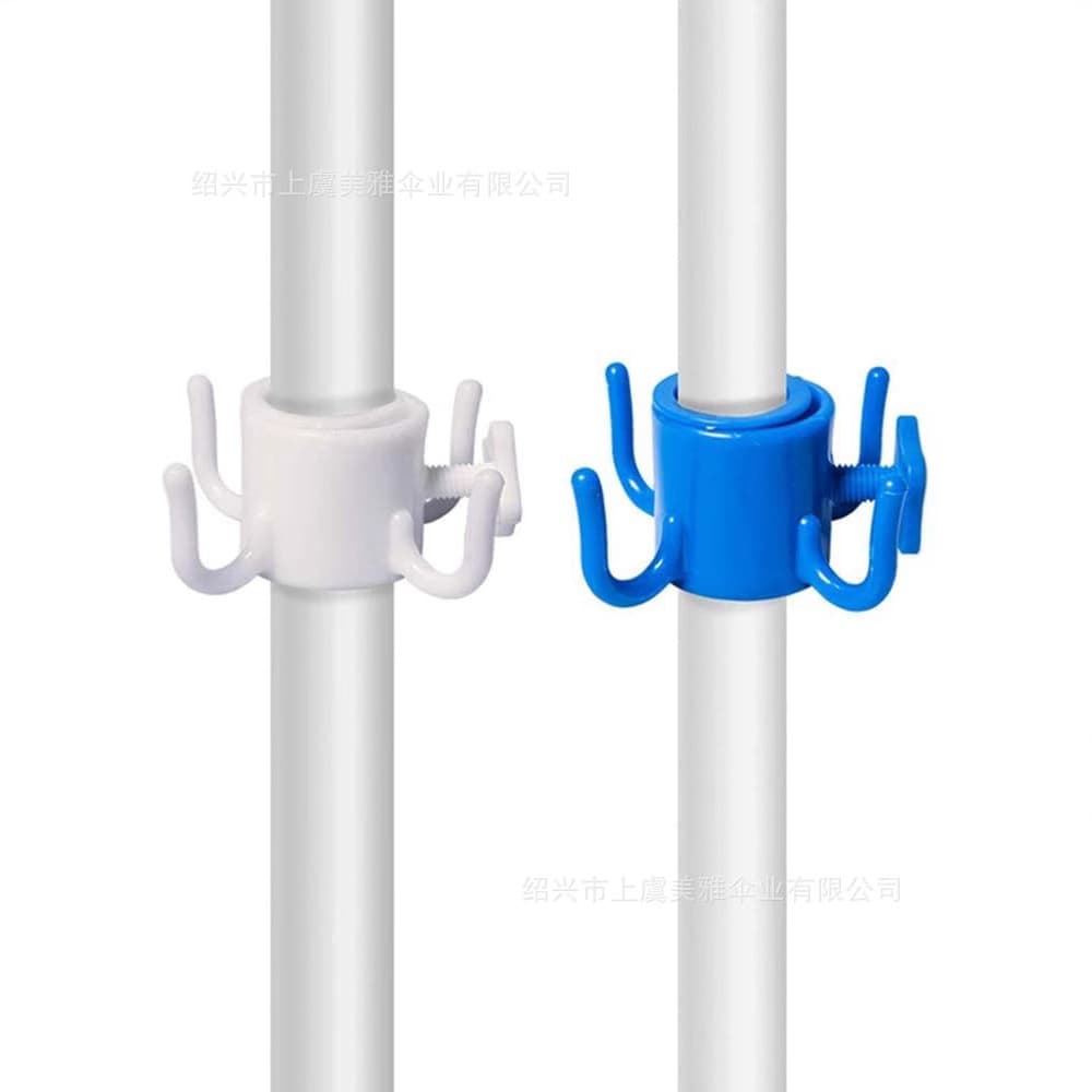 In Stock Amazon Beach Umbrella Four-Leg Hook, Patio Center Pole Umbrella Plastic Hook, Multi-colored Umbrella Anchor