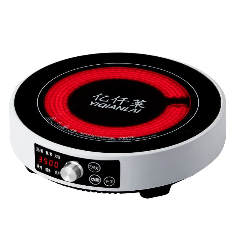 Household Electric Ceramic Stove High Power 3500W Works with Any Cooktop New Round Tea Boiling and BBQ Grill