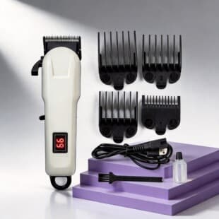 New Cross-Border Hair Clipper Set with Mother-Child Machine, Oil Head Carving Digital Display Hair Trimmer Kit, Electric Clipper Set from Original Manufacturer