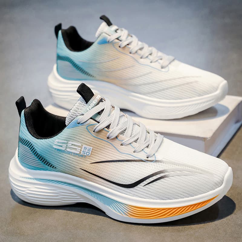Men's Spring Youth Mesh Breathable Knit Sports Shoes, Soft Sole, Trendy Thin Style, Ultra-Soft Anti-Slip Fashion Sneakers