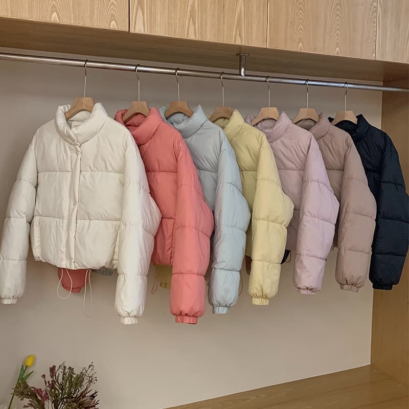 2026 South Korea Dongdaemun Original Bakery Women's Stand Collar Small Short Cotton Clothes Autumn and Winter Short Jackets