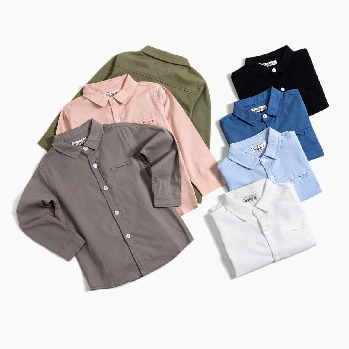 Wholesale Boys' Shirts Factory Spring/Autumn Baby Cotton Stretch Casual Top Kids Pure Cotton Shirt