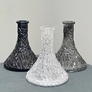 In Stock Arabic Hookah Accessories Base Bottle Crystal Glass Narguile Stone Sand Vase Hookah Accessories