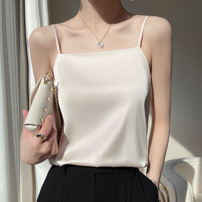 Cross-Border 2025 Autumn New Women's Base Tank Top for Outerwear or Layering, Plus-Size Tops, Summer Fashion for Women