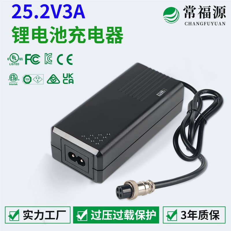 25.2V 3A Charger for Exoskeleton Robot Medical Certification 6S Lithium Battery 25.2V 2A/5A/8A Charger