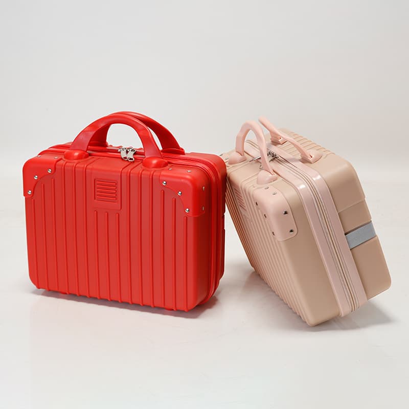 Small hand-held case 14-inch suitcase women's fashionable makeup box lightweight travel case creative gift box