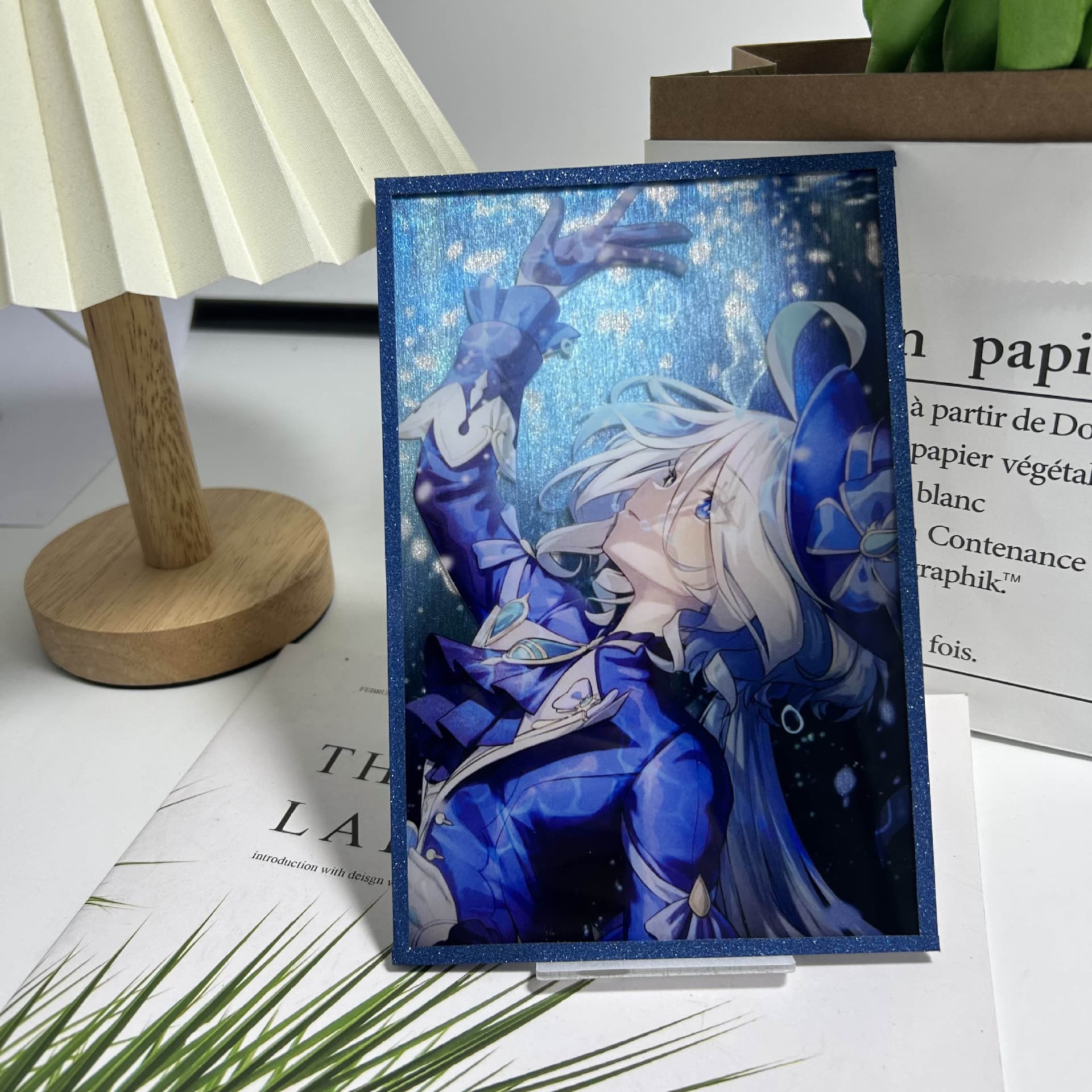 Custom Acrylic Art Board with Your Image, Acrylic Frameless Double-Sided Flash Art Board, Anime Merchandise, Brushed Signature Drawing Board, Custom Order