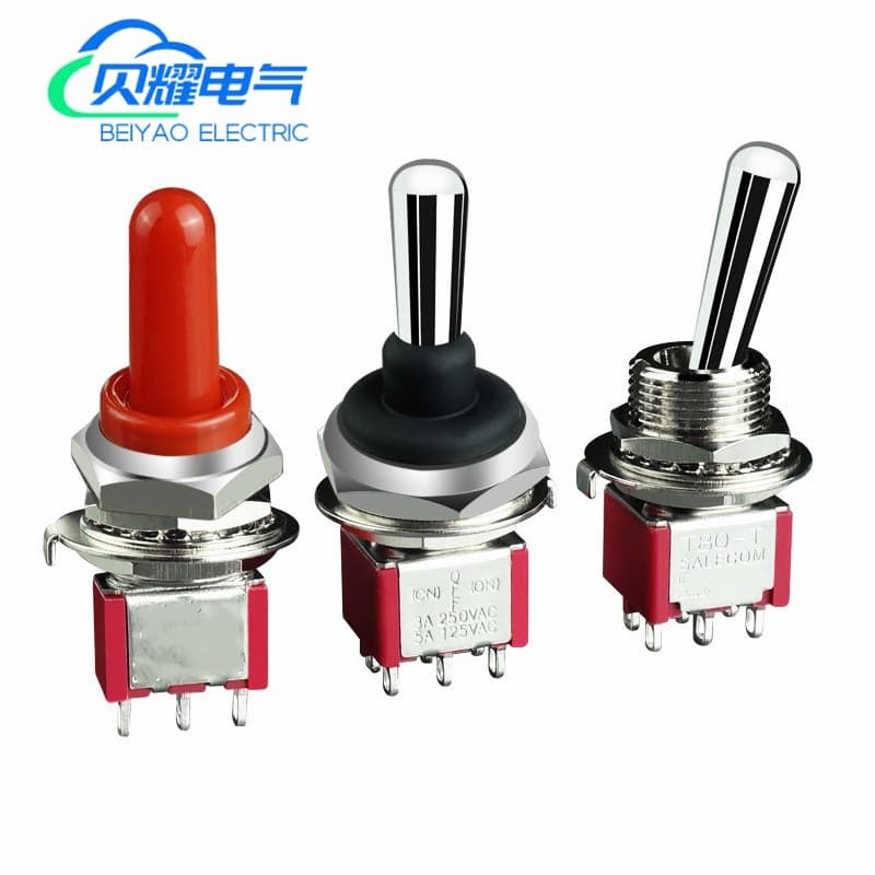 12mm toggle switch, red rocker switch MTS101/102/103/202/203, double reset, two-position, three-position.