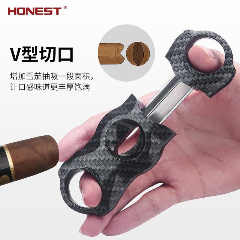 New Cigar Accessories Cigar Cutter V-Shape Cigar Tool Exquisite Gift Cross-Border Wholesale
