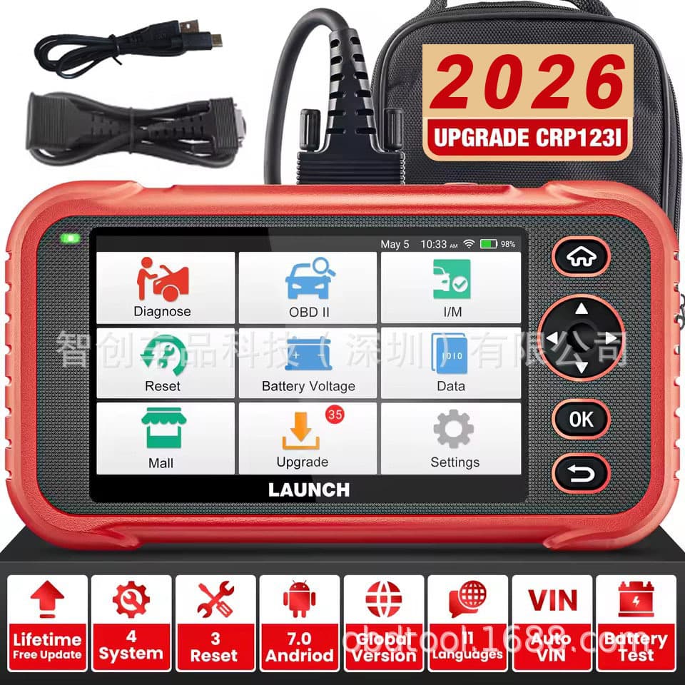 LAUNCH X431 CRP123i OBD2 Scanner 4 System Diagnose 3 Reset