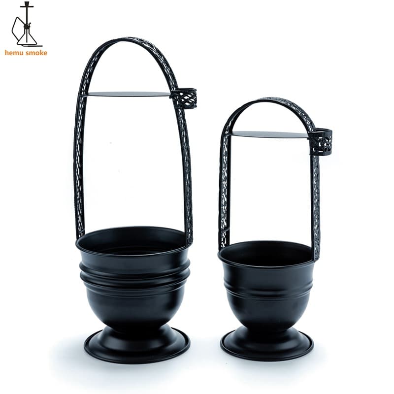 Hookah charcoal basket factory small black hollow charcoal basket metal hookah charcoal basket can be equipped with black charcoal clip