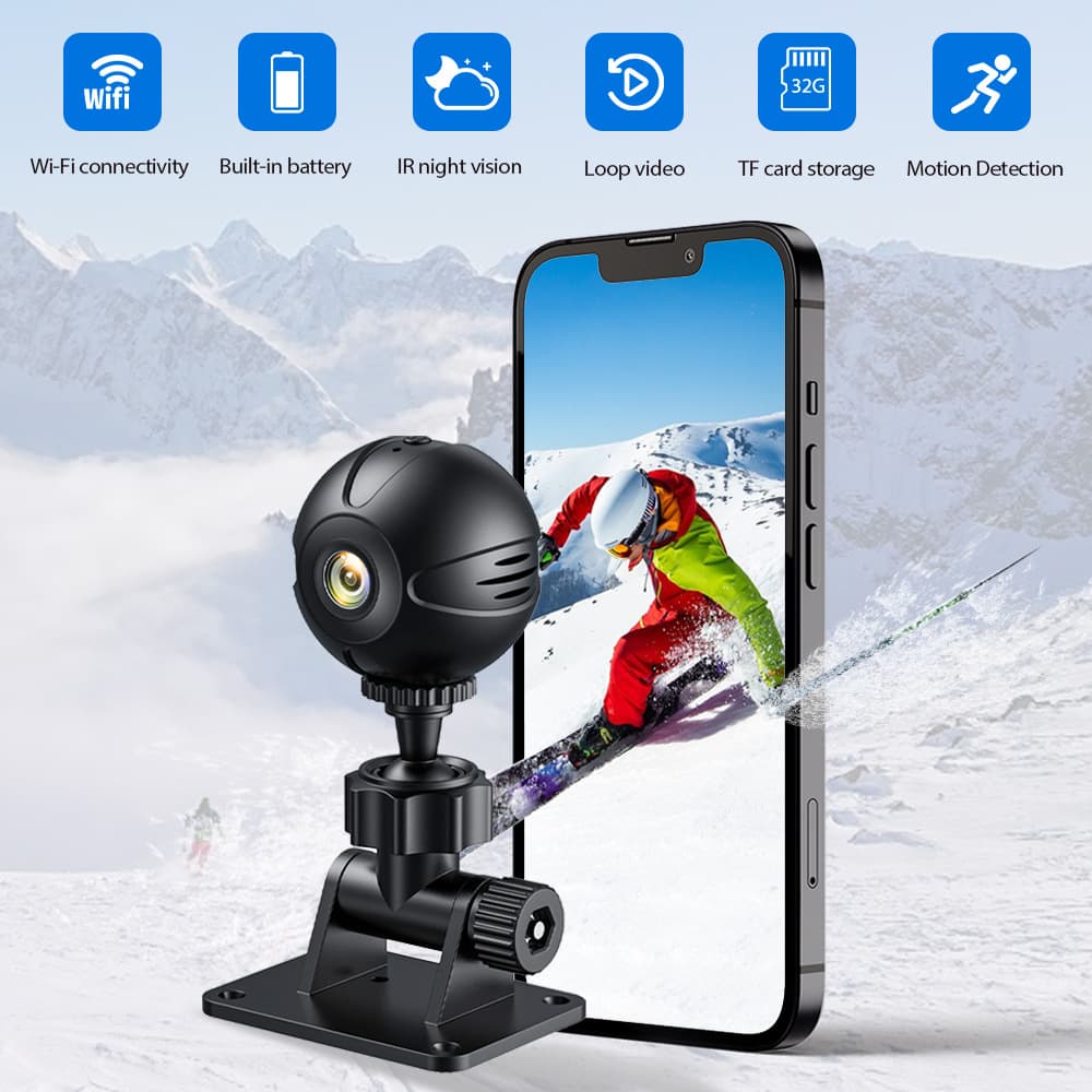 X3 Wireless Wifi Camera Home Baby Care Monitoring Machine Hd 1080P Outdoor Sports Cross-Border Exclusive Supply