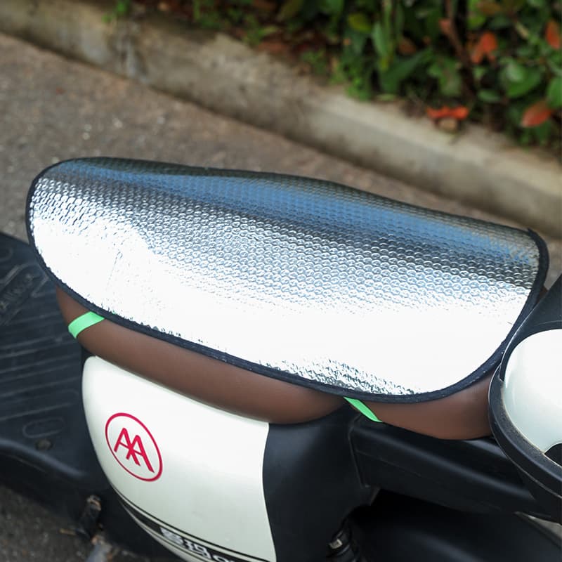 Motorcycle sun protection seat cushion, outdoor battery car sponge insulation pad, summer electric vehicle waterproof, heat-proof and non-slip seat cushion